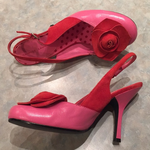 Chinese Laundry pink slingback heels - Picture 2 of 10